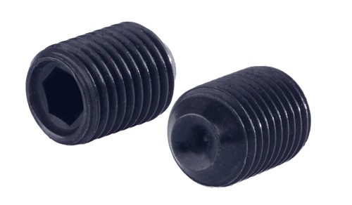 #10-32 x 1-1/4" Cup Point Socket Set Screw, Fine Thread, Alloy Steel, Plain (Box of 100)