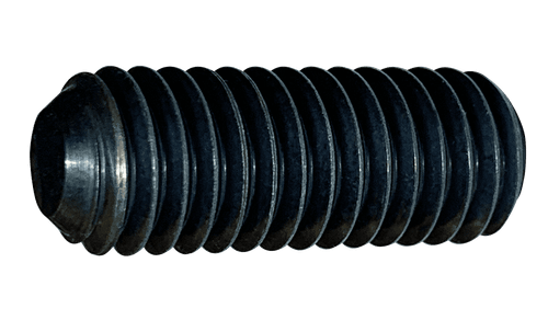 5/16"-18 x 1/2" Flat Point Socket Set Screw, Alloy Steel, Plain (Box of 100)