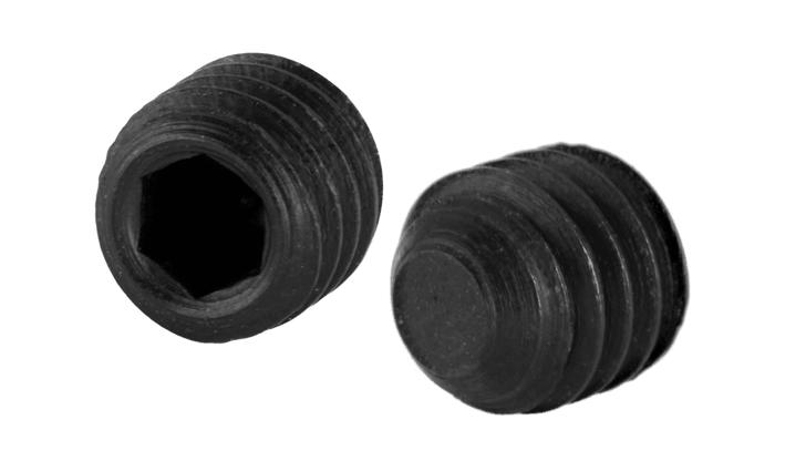 #10-32 x 3/16" Socket Set Screw, Flat Point, Alloy Steel, Plain (Box of 100)