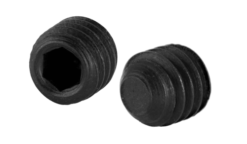 3/8"-24 x 1/2" Socket Set Screw, Flat Point, Alloy Steel, Plain (Box of 100)