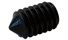 #10-24 x 1" Socket Set Screw, Cone Point, Coarse Thread, Alloy Steel, Black Oxide (Box of 5,000)