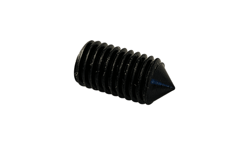 #10-32 x 1" Cone Point Socket Set Screw, Fine Thread, Alloy Steel, Thermal Black Oxide (Box of 5,000)