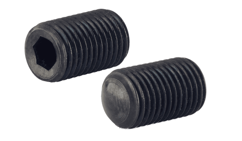#10-32 x 5/16" Socket Set Screw, Oval Point, Fine Thread, Alloy Steel, Black Oxide (Box of 5,000)