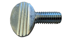 #8-32 x 1" Plain Thumb Screw, Steel, Zinc Clear - FT (Box of 2,000)