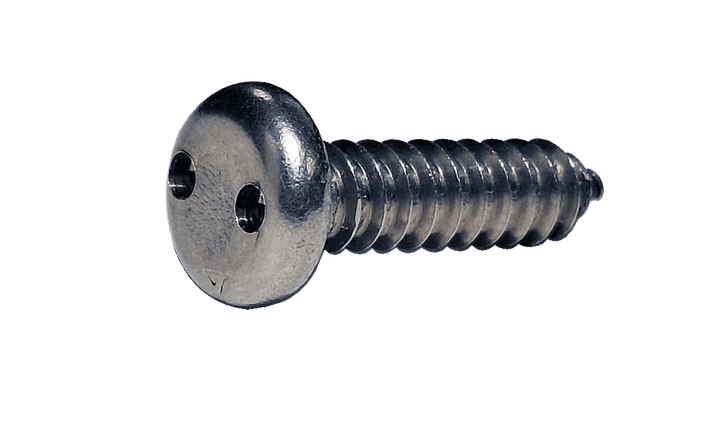 #4-24 x 1/4" Spanner Security Pan Head Sheet Metal Screw, Type A, 18-8 Stainless Steel (Box of 5,000)
