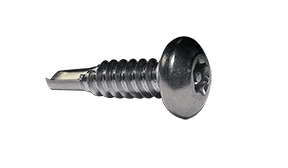 #8-18 x 1-1/2" Pan Head Pin-In Torx Security Tek Screw, 18-8 SS (Box of 2,000)