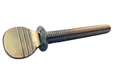 #6-32 x 1/2" Thumb Screw with Shoulder, Steel, Zinc Clear - FT (Box of 3,000)
