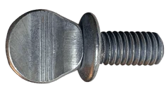 #6-32 x 1/2" Thumb Screw with Shoulder, Steel, Plain - FT (Box of 3,000)