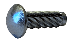 2" x 3/8" Round Head Drive Screw, Type U, Steel, Zinc Clear (Box of 10,000)