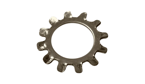 #4 External Tooth Lock Washer, 18-8 Stainless Steel (Box of 10,000)