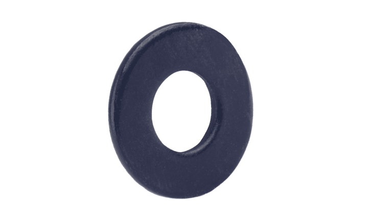 2 Machine Screw Flat Washer, Low Carbon Steel, Black Oxide (Box of 10,000)