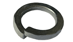 4 Regular Split Lock Washer, Steel, Zinc Clear (Box of 30,000)
