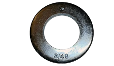 1 1/2 SAE Flat Washer, Steel, Zinc Clear, Made in USA (Box of 150)