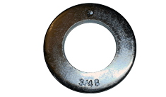 7/8 SAE Flat Washer, Steel, Zinc Clear, Made in USA (Box of 500)