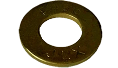 1/2 SAE Flat Washer, Thru-Hardened Steel, Zinc Yellow (Box of 800)