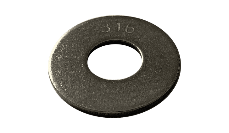 1/4 USS Flat Washer, 316 Stainless Steel (Box of 1,000)