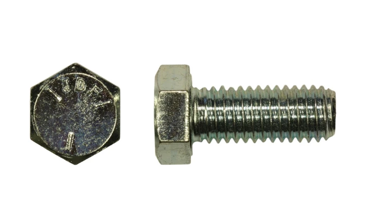 1-1/4"-7 x 6-1/2" Hex Cap Screw Grade 2, Zinc Clear - PT