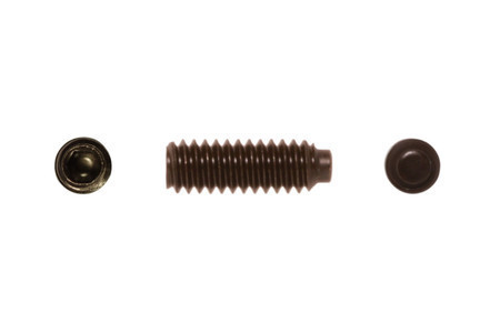 1/4"-20 x 1/2" Half Dog Point Socket Set Screw, Alloy Steel, Thermal Black Oxide