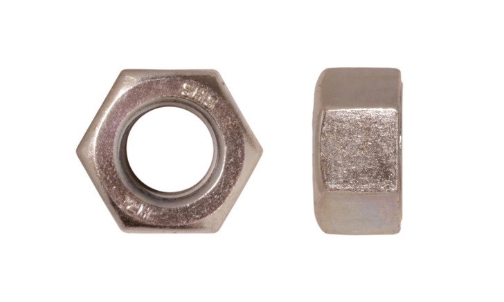 1-1/4"-7 UNC 2H Heavy Hex Nut, Zinc Clear