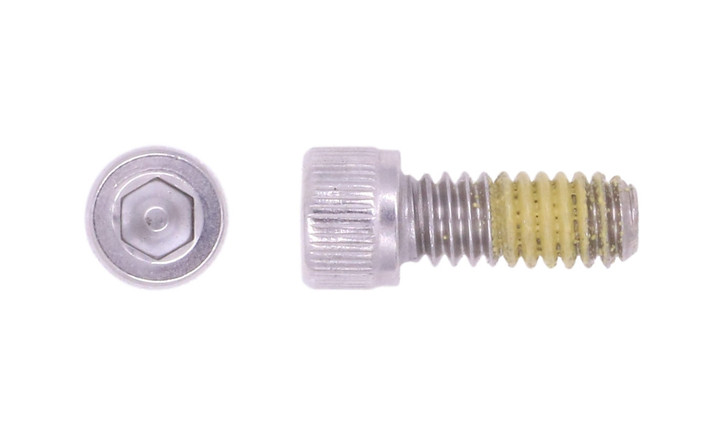 #2-56 x 3/8" Socket Head Cap Screw, 18-8 Stainless Steel, Nylon Patch