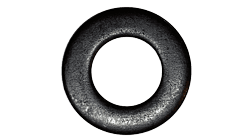 7/16" USS Flat Washer, Low Carbon Steel, Black Oxide