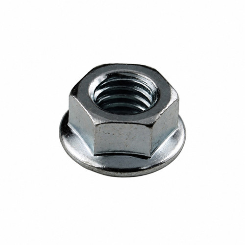 #10 x 24 Grade 2 Flange Nuts, Non-Serrated, Zinc (Box of 5,000)