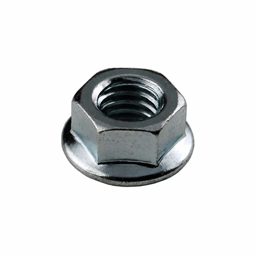 #10-32 Grade 2 Serrated Flange Nuts, Zinc (Box of 4,970)