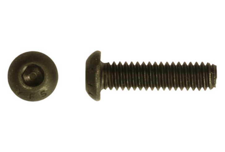 #10-32 x 3/16" Button Head Socket Cap Screw, Alloy Steel (Box of 2500)