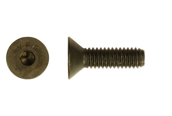 #10-24 x 1/2" Flat Head Socket Cap Screw, Alloy Steel (Package of 100)
