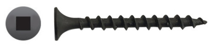 #10 x 5" Square Bugle Head Drywall Screw, Coarse Thread, Phosphate (Box of 1000)