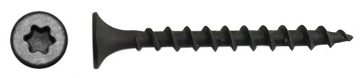 #8 x 1-1/4" Star (Torx) Bugle Head Drywall Screw, Coarse Thread, Phosphate (Box of 2000)