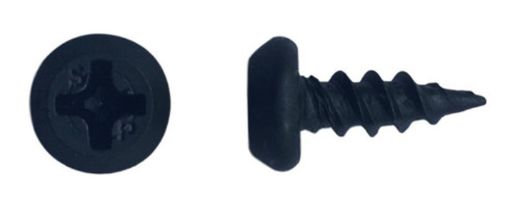 #7 x 7/16" Phillips Pan Head Framing Screw, Steel, Phosphate Coated, with Serrations (Box of 10000)
