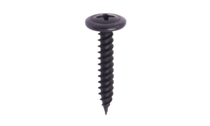 #8 x 1-1/4" K-Lathe Screw, Modified Truss Head (K-Lath) Phillips, Black Oxide (Box of 5000)