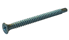 #10 x 6" Phillips Bugle Head Self-Drilling Drywall Tek Screw, Zinc (Box of 300)