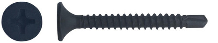 #7 x 2" Phillips Bugle Head Self-Drilling Drywall Tek Screw, Phosphate (Box of 4000)