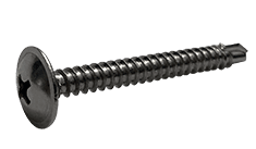 #12 x 1-1/4 Self-Drilling K-Lath Tek Screw, 410 Stainless Steel, Modified Truss Wafer Head, Phillips (Box of 400)