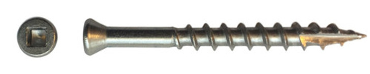 #7 x 1-5/8" Stainless Steel Trim Head Screw, Square Drive (Box of 5000)
