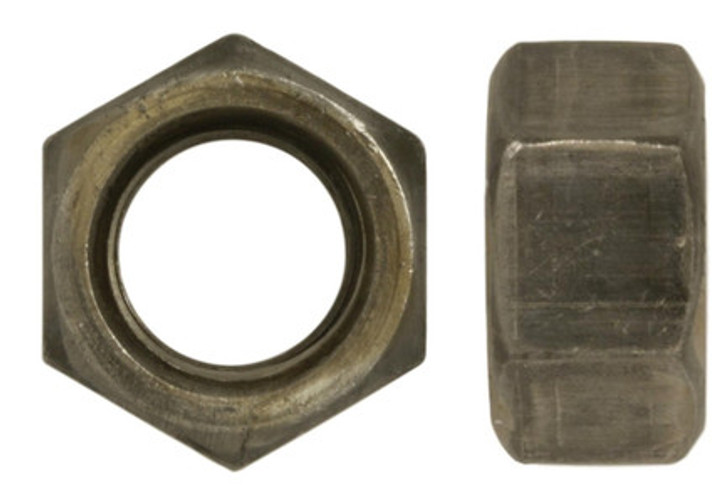 1"-14 UNF Finished Hex Nut, Grade 2, Steel, Plain (Package of 25)