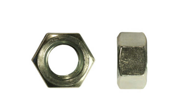 7/8"-9 UNC Finished Hex Nut, Grade 2, Steel, Zinc Clear (Box of 250)