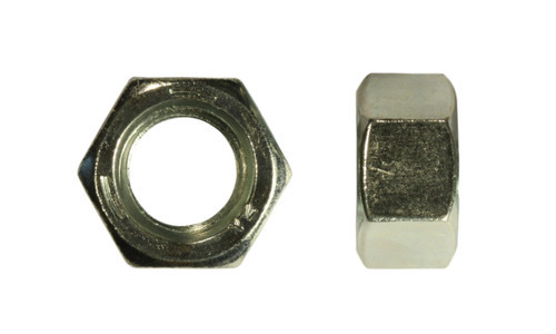 9/16"-18 UNF Finished Hex Nut, Grade 5, Steel, Zinc Clear (Box of 600)