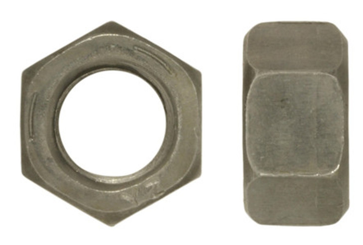 1"-14 UNF Finished Hex Nut, Grade 8, Steel, Plain (Package of 25)