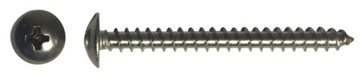 #12-11 x 1/2" Phillips Truss Head Sheet Metal Screw, Type A, Steel, Zinc Plated (Box of 5000)