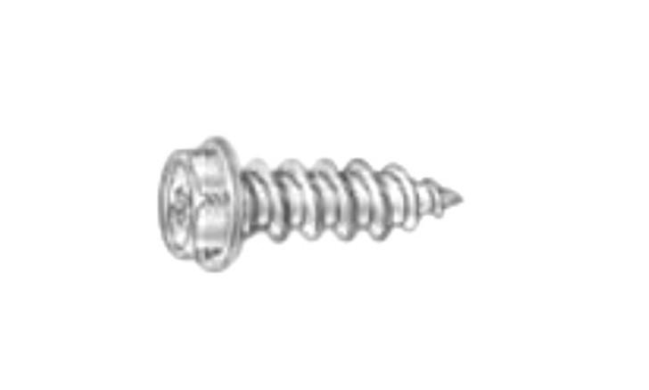 #6-18 x 3/4" Phillips Hex Washer Head Sheet Metal Screw, Type A, Steel, Zinc Plated (Box of 10000)