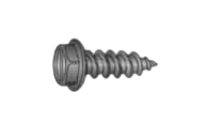 #10-12 x 3/4" Slotted Hex Washer Head Sheet Metal Screw, Type A, Steel, Black Oxide Coated (Box of 6000)