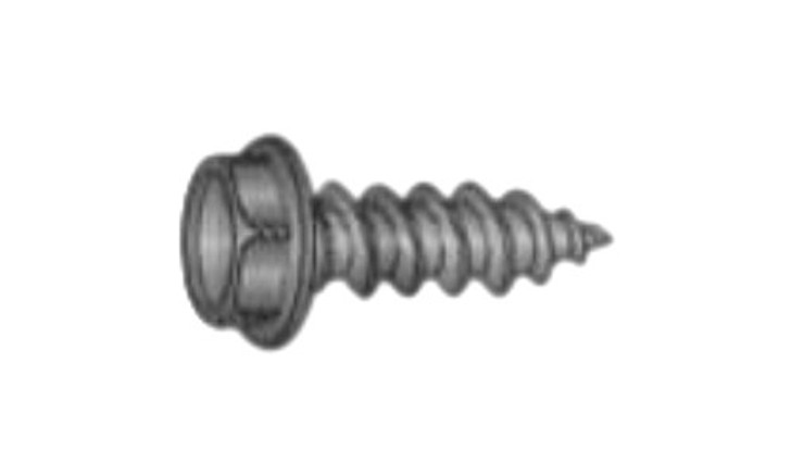 #8-15 x 3/4" Unslotted Hex Washer Head Sheet Metal Screw, Type A, Steel, Black Oxide Coated (Box of 8000)
