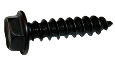 #8-15 x 3/4" Unslotted Hex Washer Head Sheet Metal Screw, Type A, Steel, Black Oxide Coated (Box of 8000)