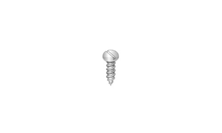 #10-12 x 3/4" Slotted Pan Head Sheet Metal Screw, Type A, Steel, Zinc Plated (Box of 6000)