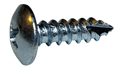 #6-18 x 3/4" Phillips Truss Head Sheet Metal Screw, Type A (Type 17 Point), Steel, Zinc Plated (Box of 10000)