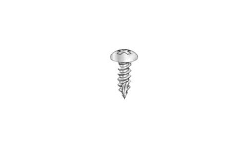 #8-15 x 5/8" Phillips Truss Head Sheet Metal Screw, Type A (Type 17 Point), Steel, Zinc Plated (Box of 9000)