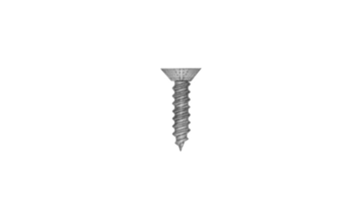 #10-12 x 1-1/4" Phillips Flat Undercut Head Sheet Metal Screw, Type A, Steel, Black Oxide Coated (Box of 4000)